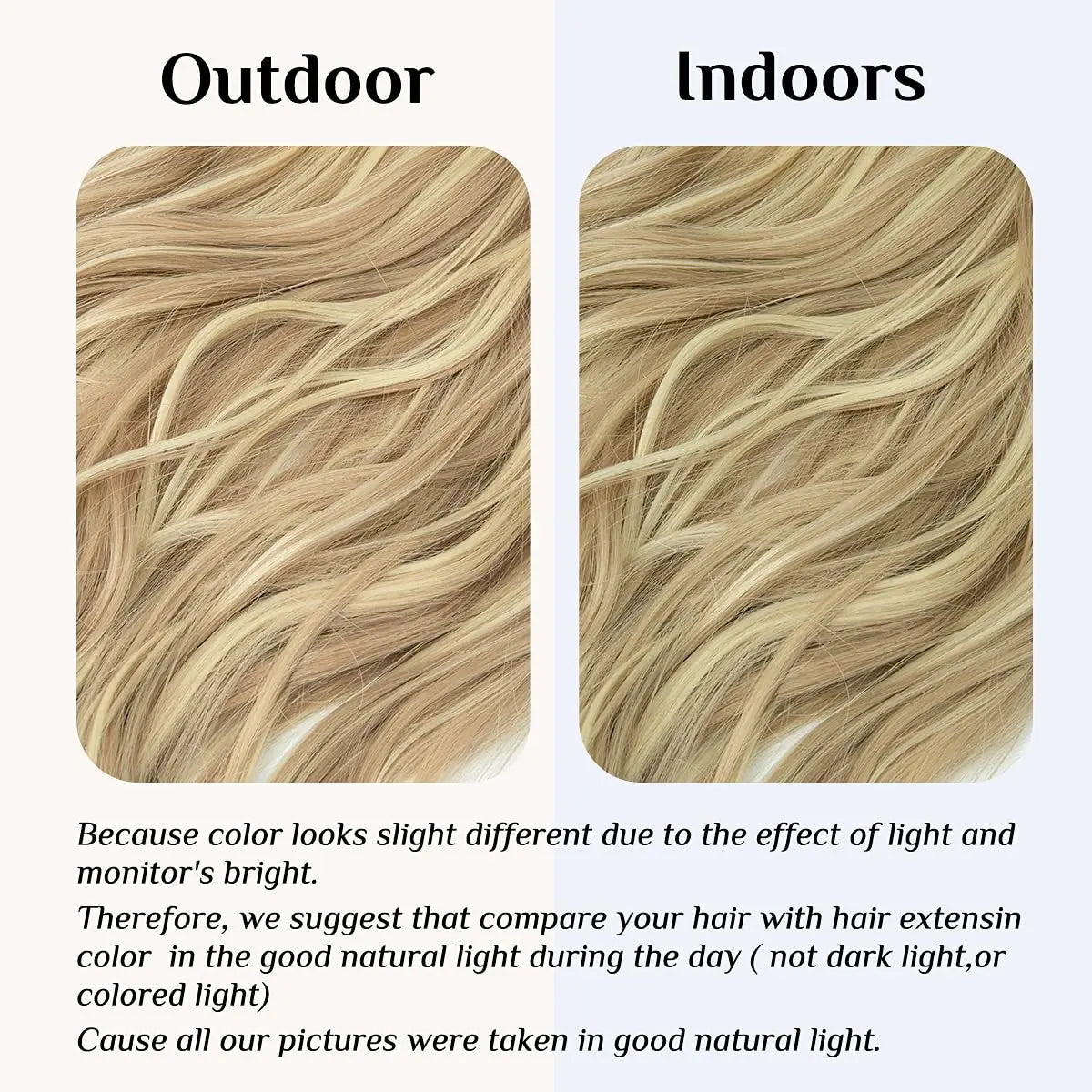 Halo Hair - Blonde with Light Brown