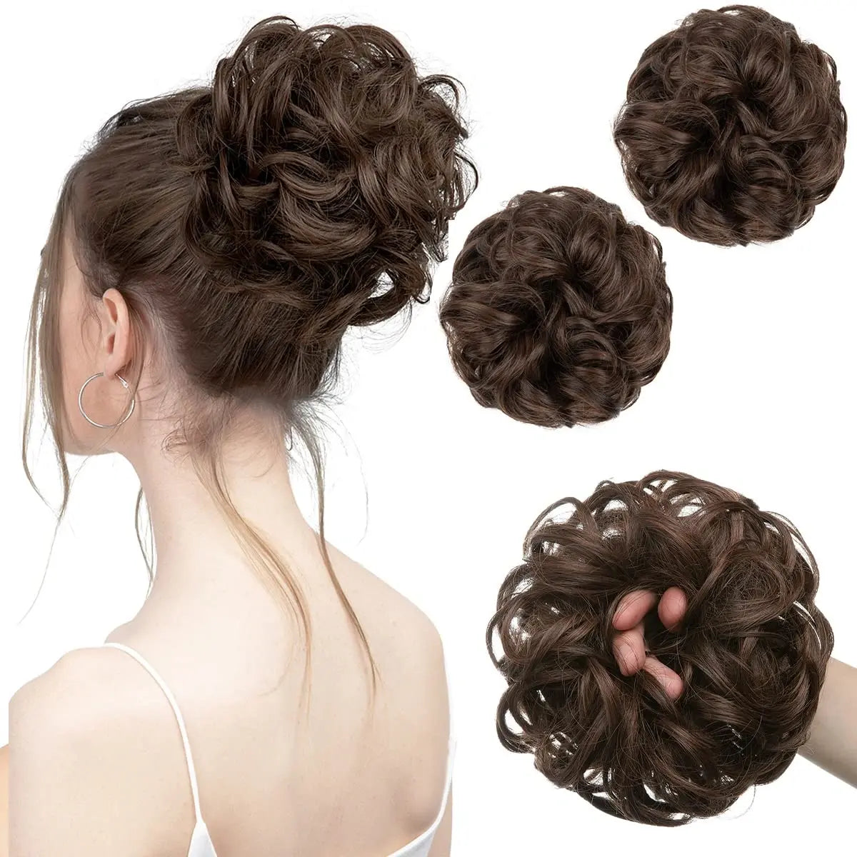 Hair Bun - Dark Brown