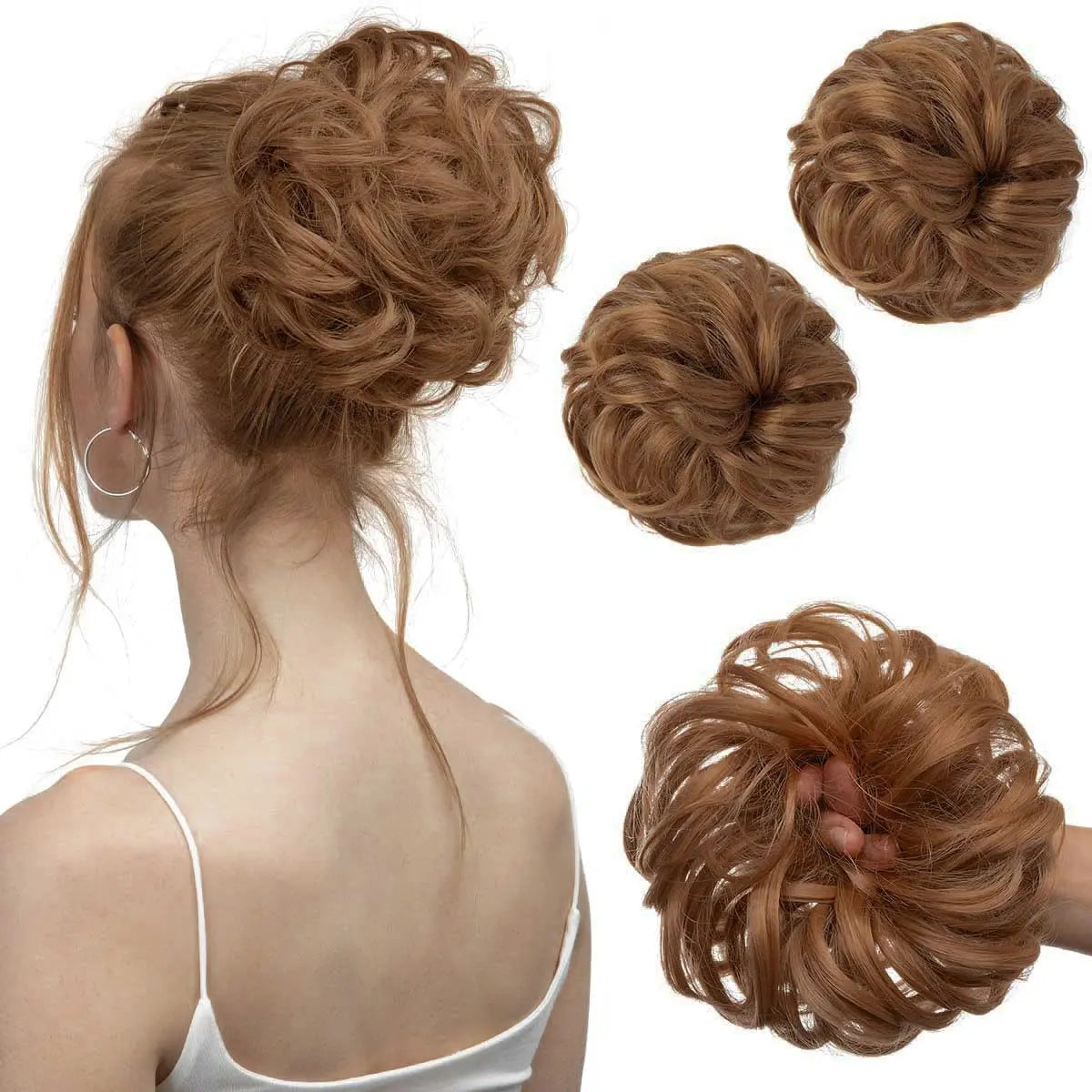 Hair Bun - Golden Auburn