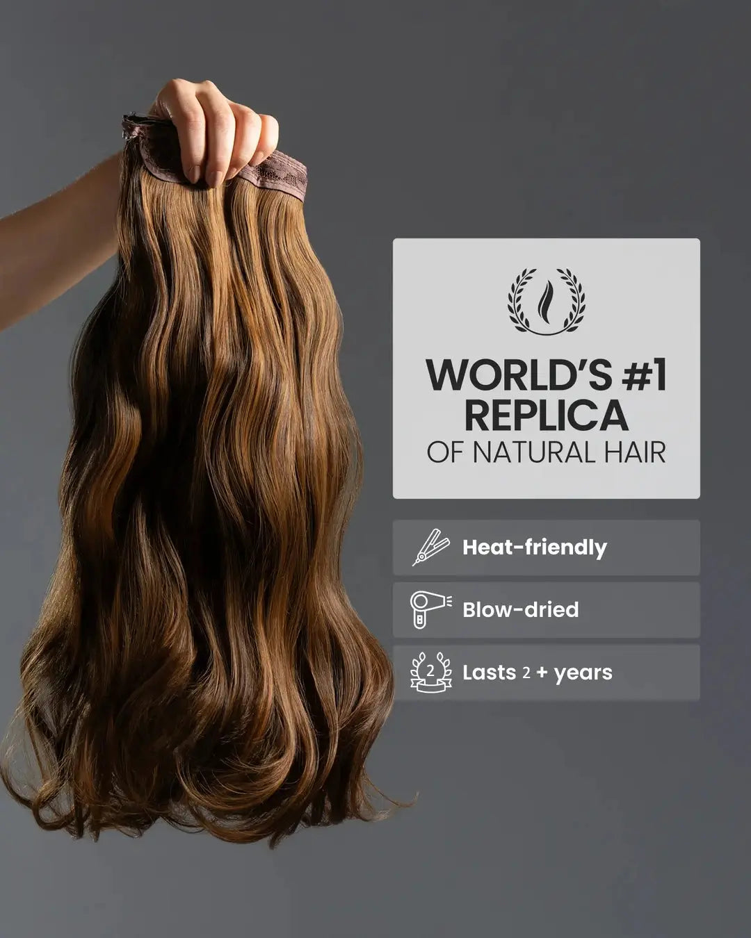 Halo Hair - Dark Brown