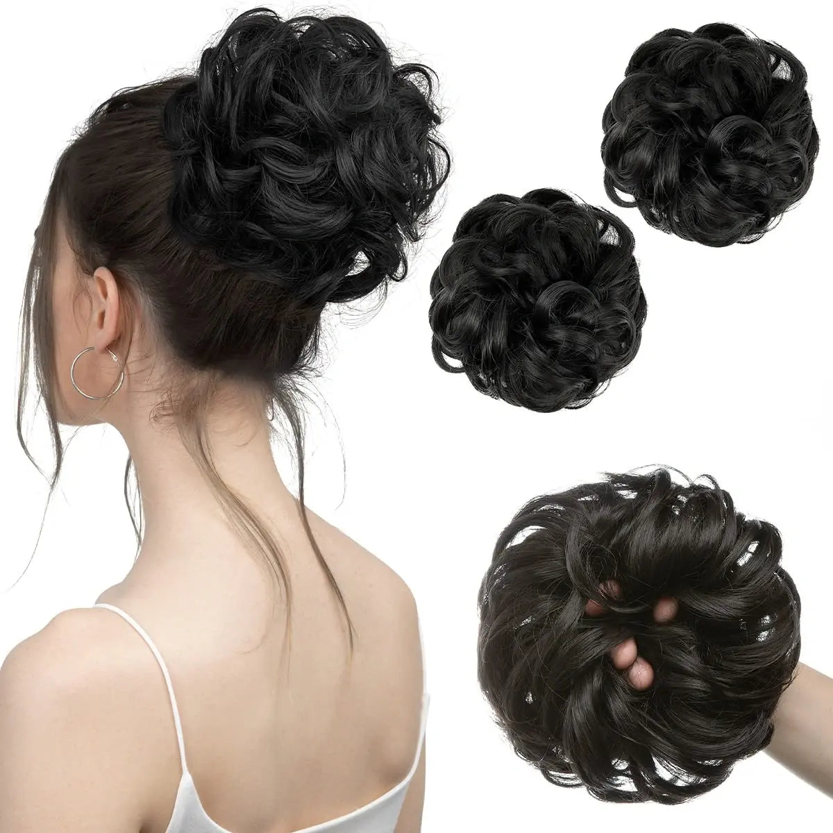 Hair Bun - Off Black